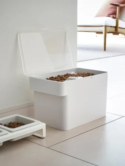 Set 2 Contenitori Per Cibo Per Animali Con Misurino Tower