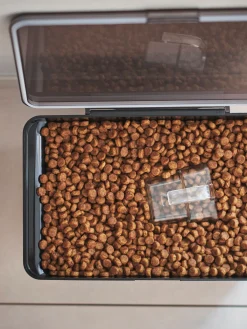 Set 2 Contenitori Per Cibo Per Animali Con Misurino Tower