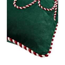 Set 2 Copricuscini In Velluto Verde Jolly