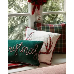 Set 2 Copricuscini In Velluto Verde Jolly