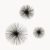 Set 3 Decorazioni Da Parete In Metallo Ray