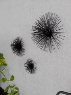 Set 3 Decorazioni Da Parete In Metallo Ray