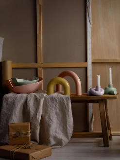 Set 2 Oggetti Decorativi In Gres Kia