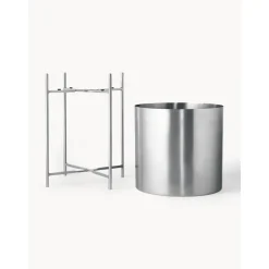 Set 2 Portavasi Alti In Metallo Mina