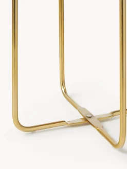 Set 2 Portavasi Alti In Metallo Effetto Martellato Nives