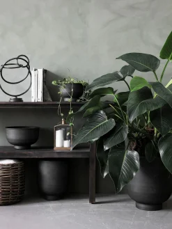 Set 2 Portavasi Grandi In Metallo Vig