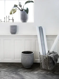 Set 3 Portavasi In Cemento Gard