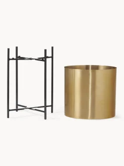 Set 2 Portavasi In Metallo Mina