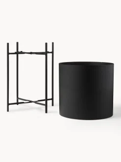 Set 2 Portavasi In Metallo Mina