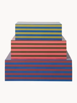 Set 3 Scatole Portaoggetti Fatte A Mano Dusk