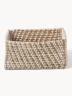 Set 3 Scatole Portaoggetti In Fibra Naturale Aleya