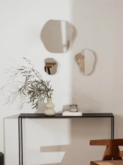 Set 3 Specchi Da Parete Dalla Forma Organica Senza Cornice Lia
