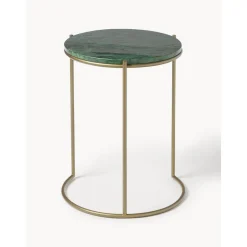 Set 2 Tavolini In Marmo Ella