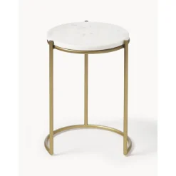Set 2 Tavolini In Marmo Ella