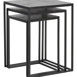 Set 3 Tavolini In Metallo Dwayne