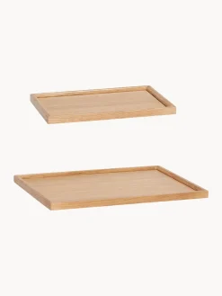 Set 2 Vassoi Decorativi Fatti A Mano Nature