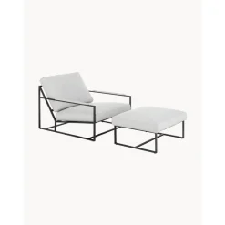 Set Da Salotto Con Struttura In Metallo Andy 2 Pz