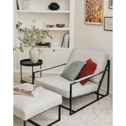 Set Da Salotto Con Struttura In Metallo Andy 2 Pz