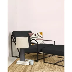 Set Da Salotto Con Struttura In Metallo Andy 2 Pz