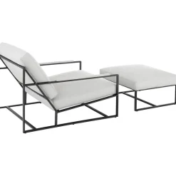 Set Da Salotto Con Struttura In Metallo Andy 2 Pz