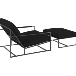 Set Da Salotto Con Struttura In Metallo Andy 2 Pz