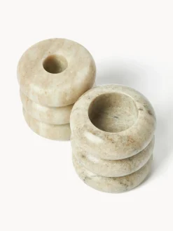 Set Portacandele In Marmo 2 In 1 Orta