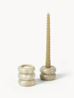 Set Portacandele In Marmo 2 In 1 Orta