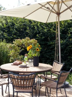 Set Salotto Da Giardino In Legno Di Teak Ellen 5 Pz