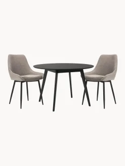 Set Tavolo Con Sedie Imbottite Yumi 3 Pz