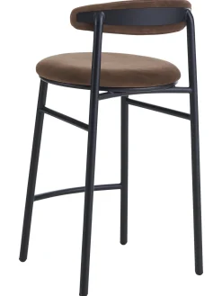 Sgabello Alto In Velluto Doggi