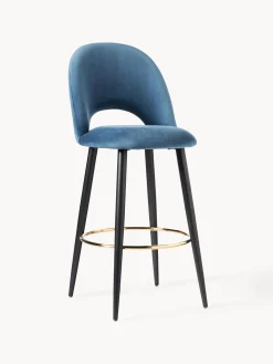Sgabello Cucina In Velluto Rachel