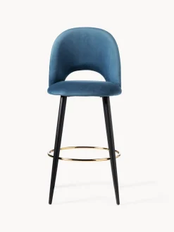 Sgabello Cucina In Velluto Rachel