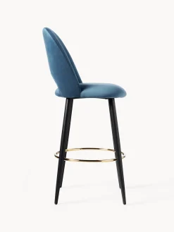 Sgabello Cucina In Velluto Rachel