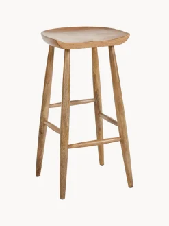 Sgabello Da Bar In Legno Di Mango Nino
