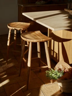 Sgabello Da Bar In Legno Di Mango Nino