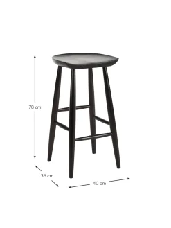 Sgabello Da Bar In Legno Di Mango Nino