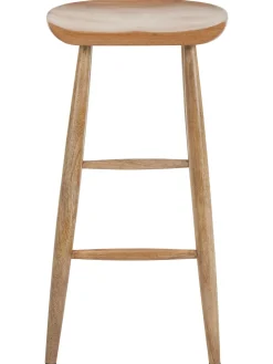 Sgabello Da Bar In Legno Di Mango Nino