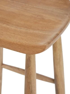 Sgabello Da Bar In Legno Di Mango Nino