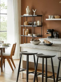 Sgabello Da Bar In Legno Di Mango Nino