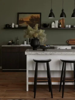 Sgabello Da Bar In Legno Di Mango Nino