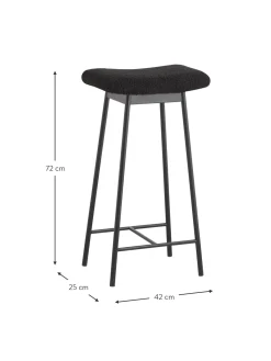 Sgabello Da Bar In Tessuto Teddy Zala