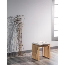 Sgabello In Bambu Rib