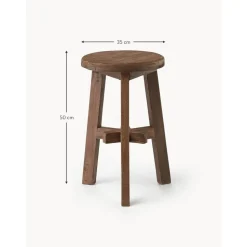 Sgabello In Legno Di Acacia Dingklik