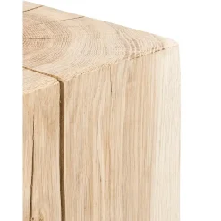Sgabello In Legno Di Quercia Massiccio Block