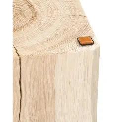 Sgabello In Legno Di Quercia Massiccio Block