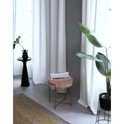 Sgabello In Velluto Con Struttura In Metallo Madeleine