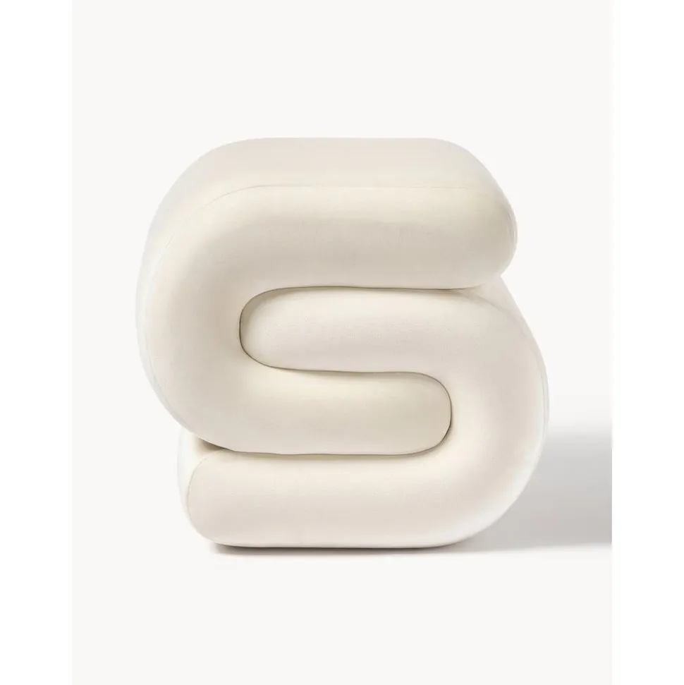 Sgabello In Velluto Merle