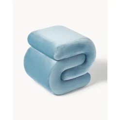 Sgabello In Velluto Merle