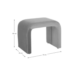 Sgabello In Velluto Penelope