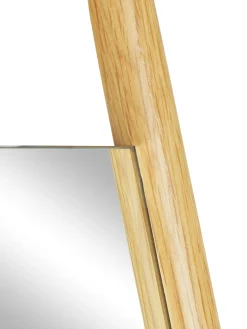 Specchio Angolare Da Appoggio Con Montanti In Legno Di Rovere Elin